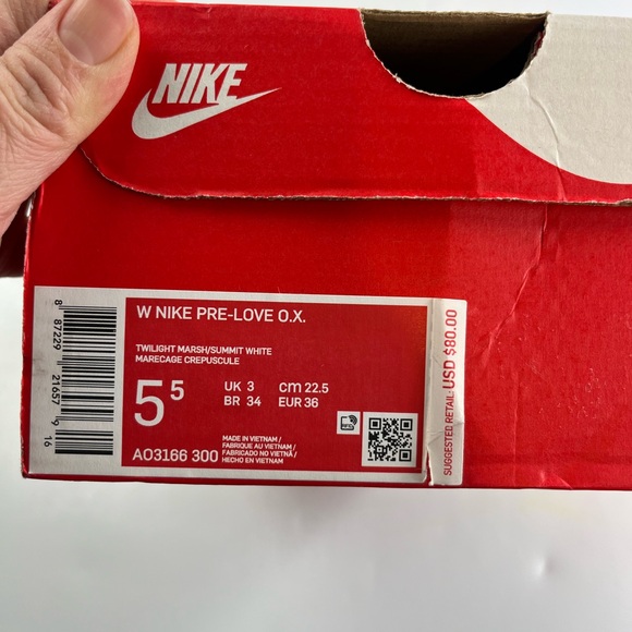 Nike Pre-Love O.X. Twilight Marsh Summit White Size 5.5 - Picture 2 of 14